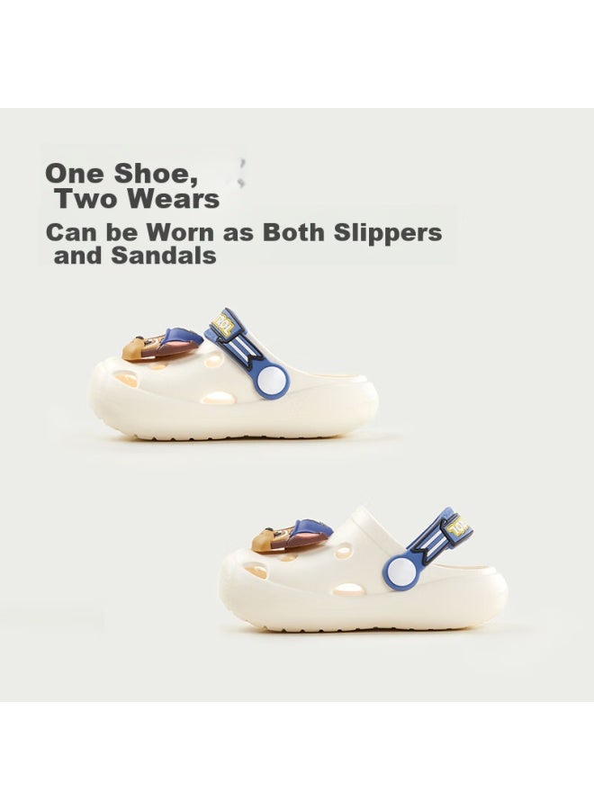 Cheerful Mario Paws Team Boys' Slippers, Summer Boys' Closed-toe Indoor Non-slip Baby Toddler Beach Children's Clogs - Image 3