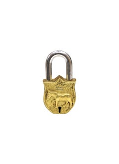 BHAVIKA DECOR BHAVIKA DECOR Brass Horse Padlock Vintage Style Antique Horse Shape Security Lock Functional Pad Lock with 2 Keys Golden  - Image 5