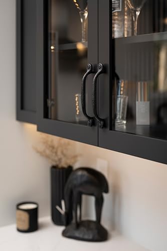 Hickory Hardware 1 Pack Solid Core Kitchen Cabinet Pulls, Luxury Cabinet Handles, Hardware for Doors & Dresser Drawers, 8-13/16 Inch (224mm) Hole Center, Black Iron, Refined Rustic Collection - Image 5