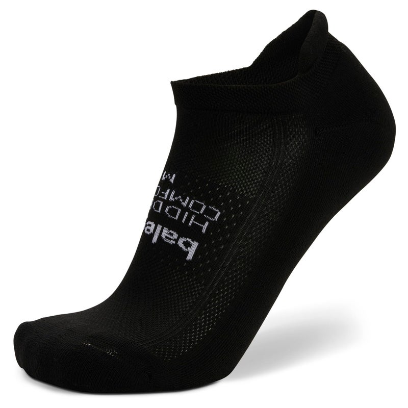Balega Hidden Comfort Performance No Show Athletic Running Socks for Men and Women (1 Pair), Black, Large - Image 1