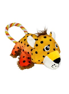 KONG Cozie Tuggz Cheetah Dog Toy, Durable Soft Plush with Cotton Rope Handle for Tugging, Squeaker & Crinkle Sounds for Lasting Indoor Play, for Fetching, Snuggling, Ideal for Medium/Large Dog Breeds - pzsku/Z2F373C7885A84C2703D2Z/45/_/1738306428/e23c8362-64fb-4679-a04e-4b5434356bd8