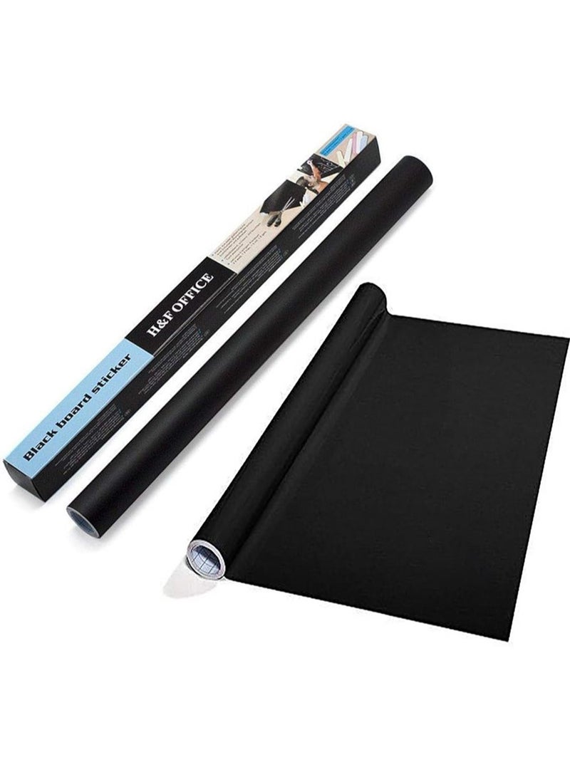 Professional Extra Large Thickened Waterproof 200cm X 60 Cm Removable Dry Erase Self-Adhesive Chalkboard Wall Sticker Decal Roll Black Board Roll With - Image 1
