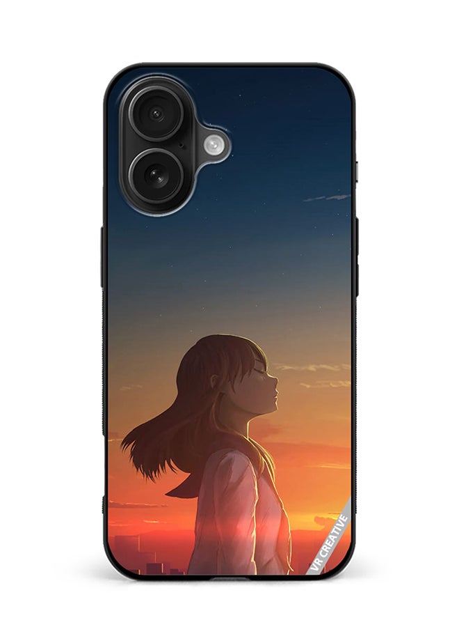 VR CREATIVE Protective Case Cover For Apple iPhone 16 Plus Girl1 Design Multicolour