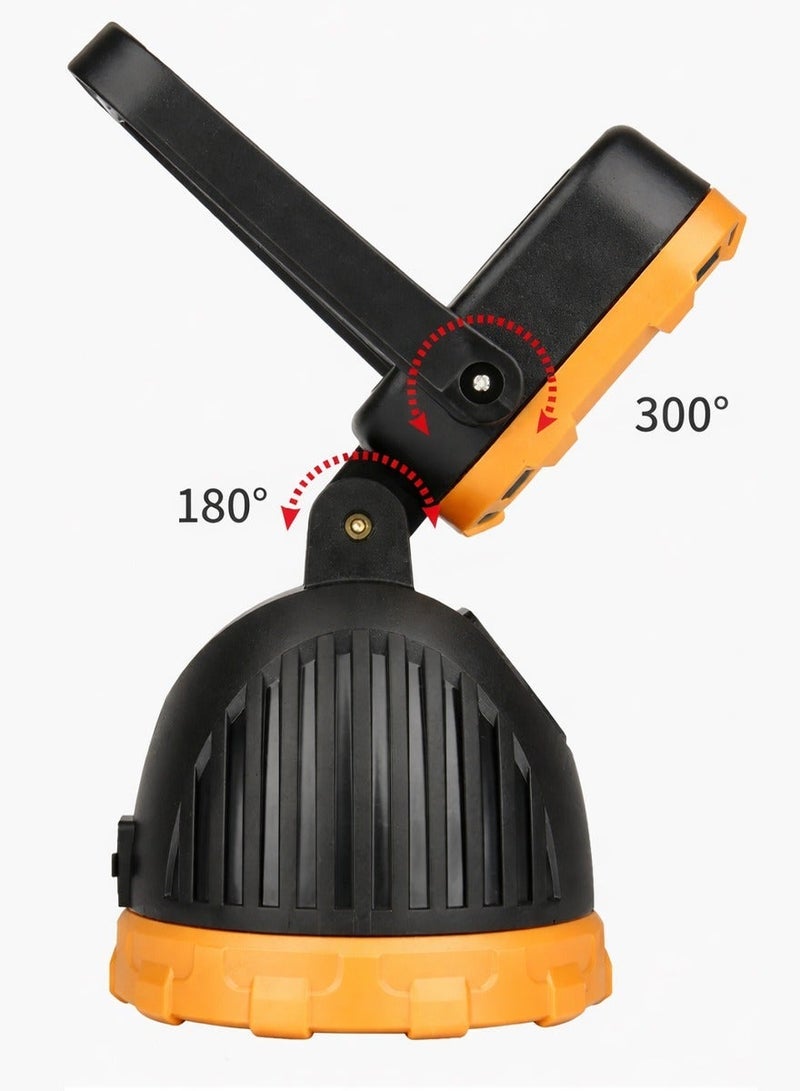 Solar Rechargeable LED Work Light Portable High Beam Torch with Foldable Panel, USB Type C Charging Power Bank Function, Rotatable Handle, Multi Mode Flood Light for Camping Emergency Outdoor Repair Garage Use - Image 5
