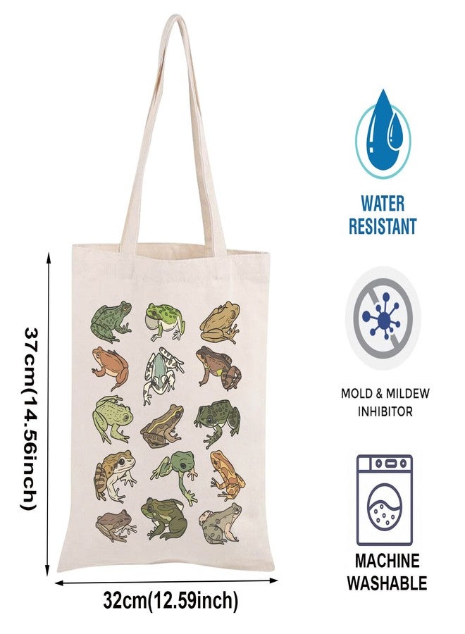 BLUPARK Frog Tote - Funny Frog Gift Canvas Bag - Cottagecore Aesthetic - Image 3