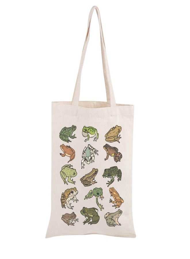 BLUPARK Frog Tote - Funny Frog Gift Canvas Bag - Cottagecore Aesthetic - Image 2