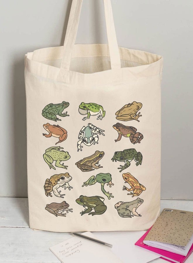 BLUPARK Frog Tote - Funny Frog Gift Canvas Bag - Cottagecore Aesthetic - Image 5