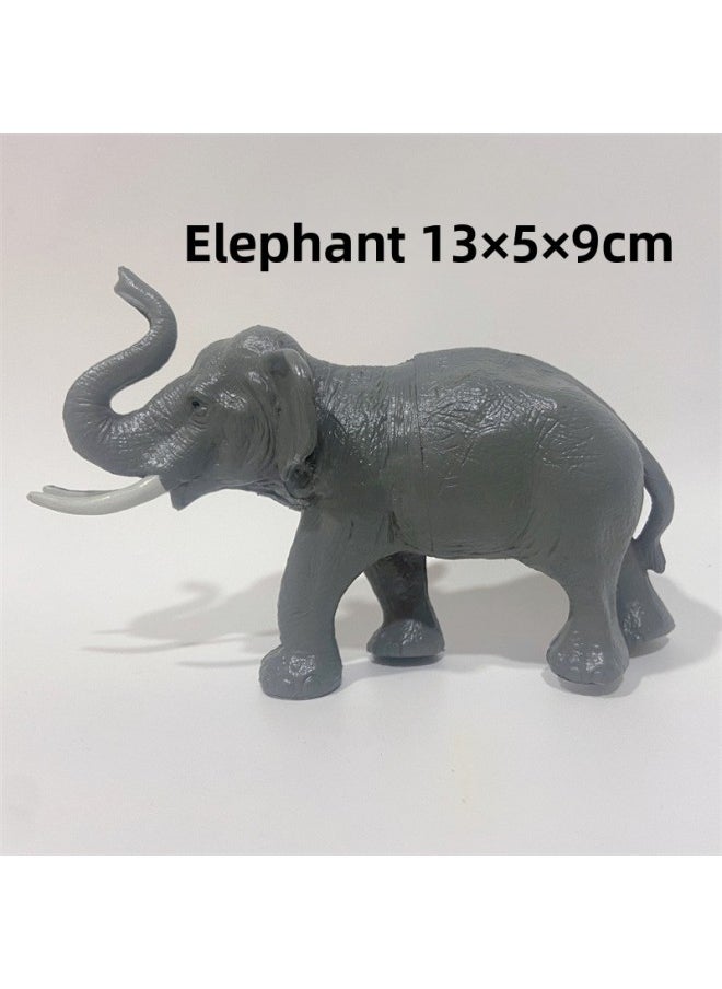 Generic Children's Toys Simulation Static Plastic Animal Model Ornaments 29 Early Education Lion Elephant Crocodile Fox-Color:43g White Rabbit (single)  - Image 4
