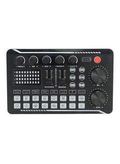 Bluetooth Mini Sound Mixer Board with Voice Changer & Noise Reduction – Live Sound Card Audio Interface for Streaming, Podcasting, Gaming, Singing & Recording – Portable Mixer for PC, Laptop, Smartphone