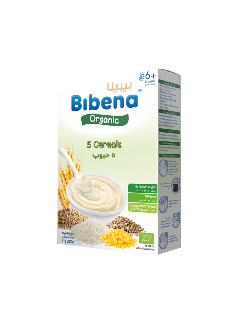 Bibena Organic 5-Cereal 200g - Image 1