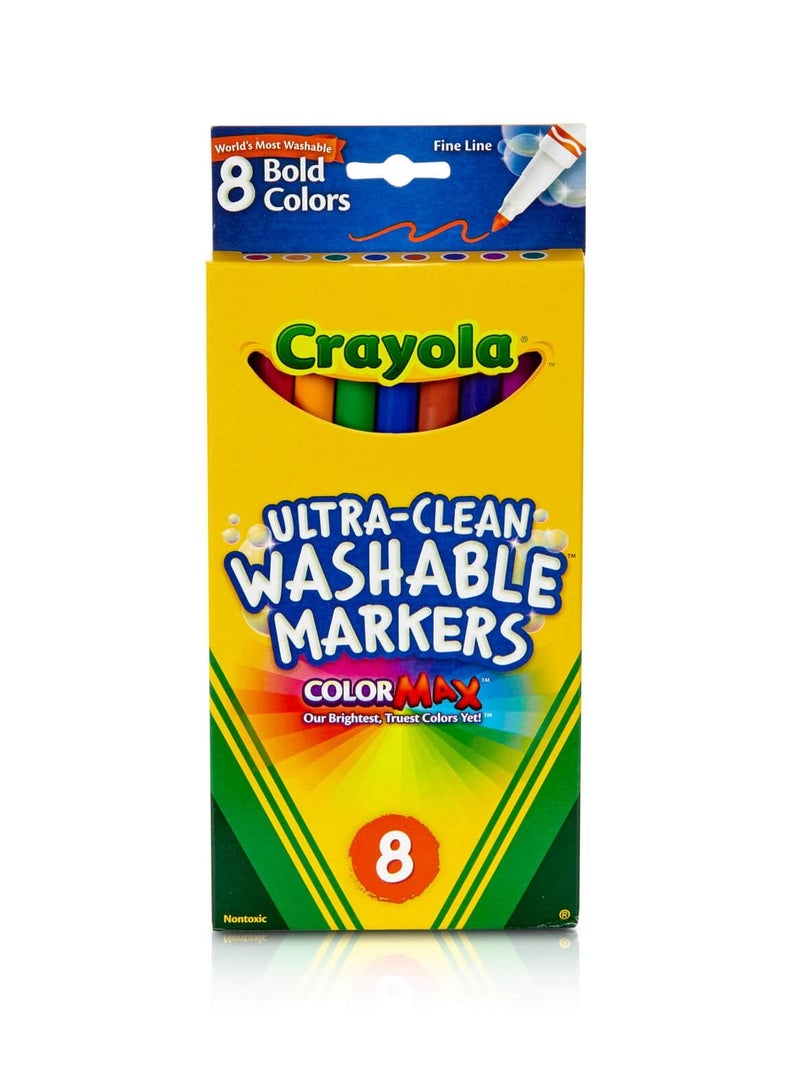 Crayola Ultra-Clean Washable Color Max Fine Line Markers - Image 1