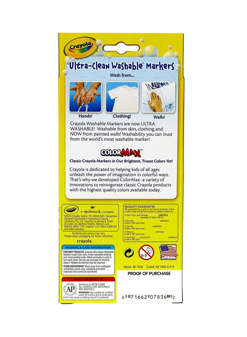Crayola Ultra-Clean Washable Color Max Fine Line Markers - Image 5