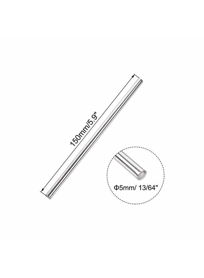 uxcell 5mm x 150mm 304 Stainless Steel Metal Solid Round Rod for DIY Craft - 10pcs - Image 2