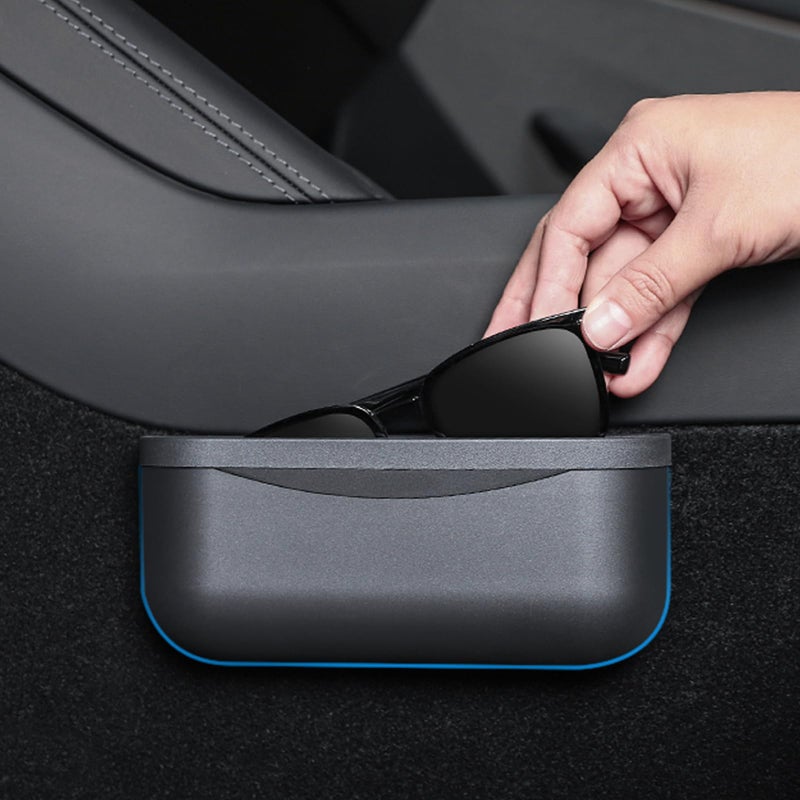 EVFITUS for Tesla Model Y 3 Sunglasses Holder Center Console Organizer Tray Storage Box Key Card Coin Holder Silicone Hook for Flocking Tesla Accessories - Image 1