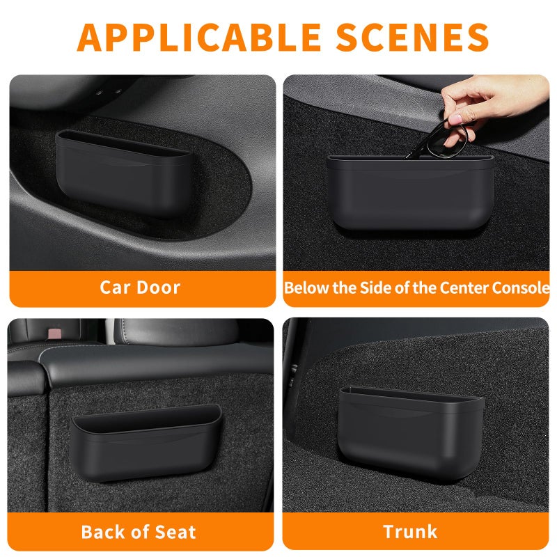 EVFITUS for Tesla Model Y 3 Sunglasses Holder Center Console Organizer Tray Storage Box Key Card Coin Holder Silicone Hook for Flocking Tesla Accessories - Image 2