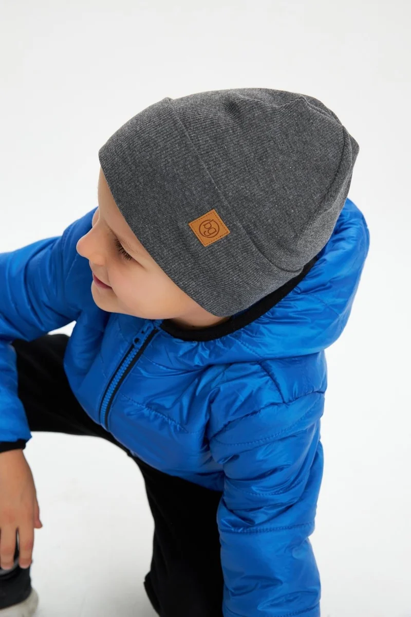 Babygiz Smoked Boy's Hat Beanie Neck Collar Set Cotton Camisole
