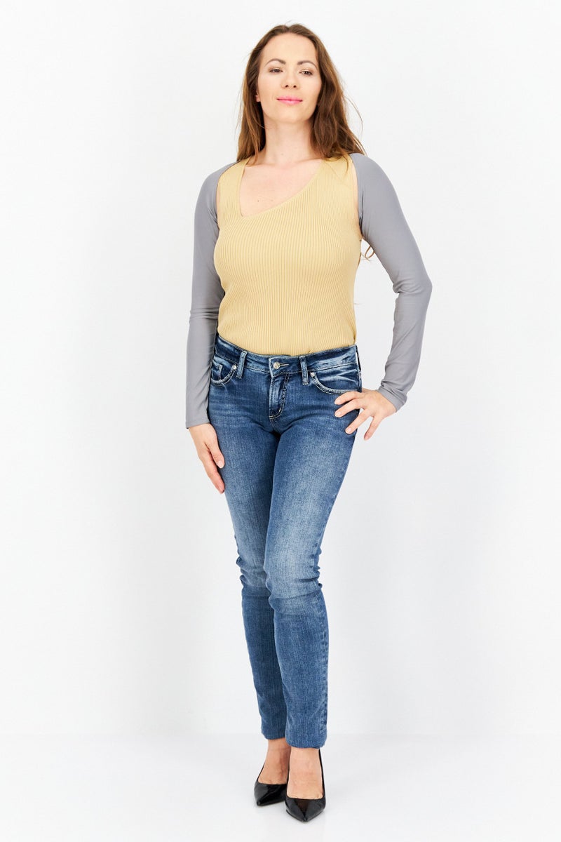 XOXO بلوزة نسائية بأكمام طويلة مفتوحة من الأمام، رمادي - Image 4