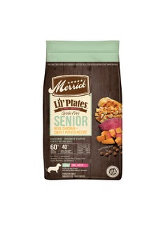 Lil’ Plates Premium Grain Free Senior Dry Dog Food For Small Dogs, Real Chicken, Sweet Potato Kibble  4.0 Lb. Bag