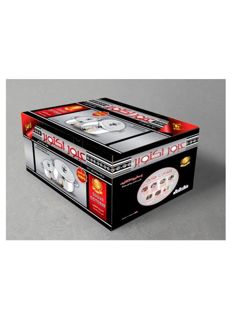 Pot set with a large jumbo handle, 16 sq. Aluminum, THKH018