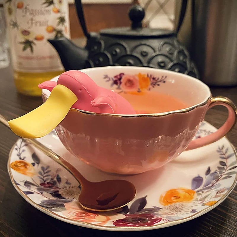 OneUstar Tea Cup and Saucer Set for 2 Bone China English Tea Cup Floral Teacups Coffee Latte Mugs for Mother's Day Women Birthday Party Gifts, 8 Oz - Image 2