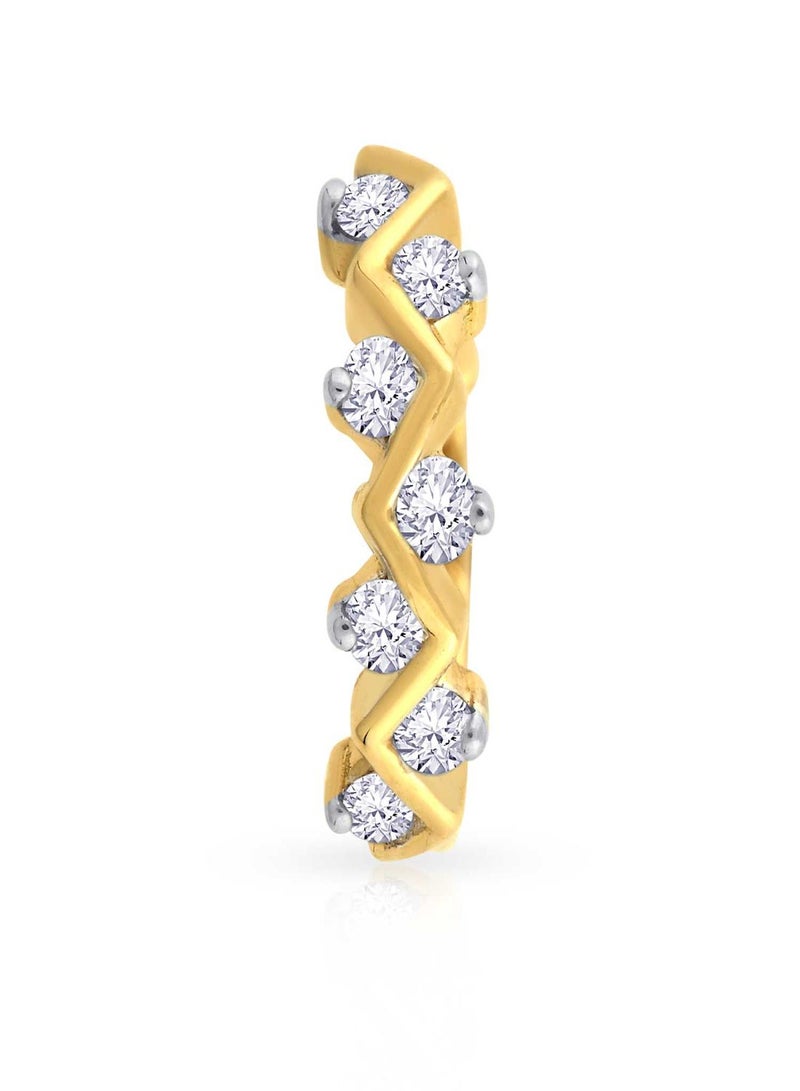 Malabar Gold and Diamonds 18 Karat 750 Purity Mine Diamond Nose Ring for Womens MNGNNP0398 - Image 2