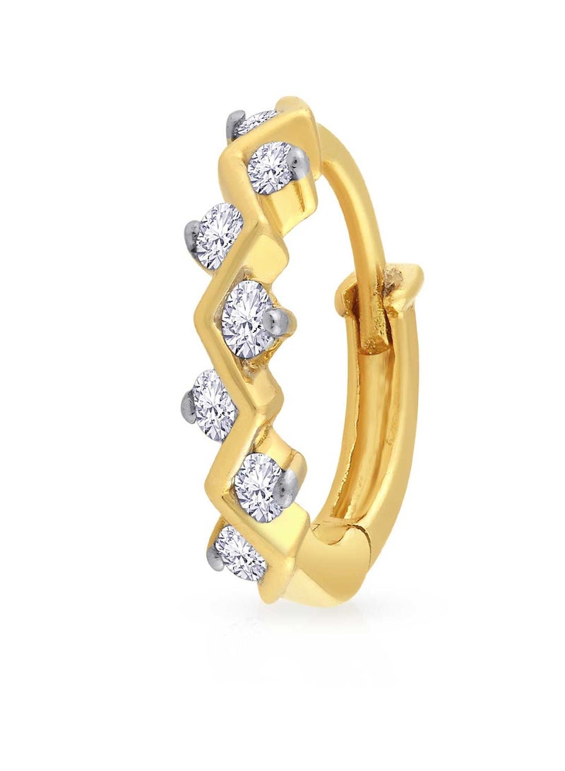 Malabar Gold and Diamonds 18 Karat 750 Purity Mine Diamond Nose Ring for Womens MNGNNP0398 - Image 1