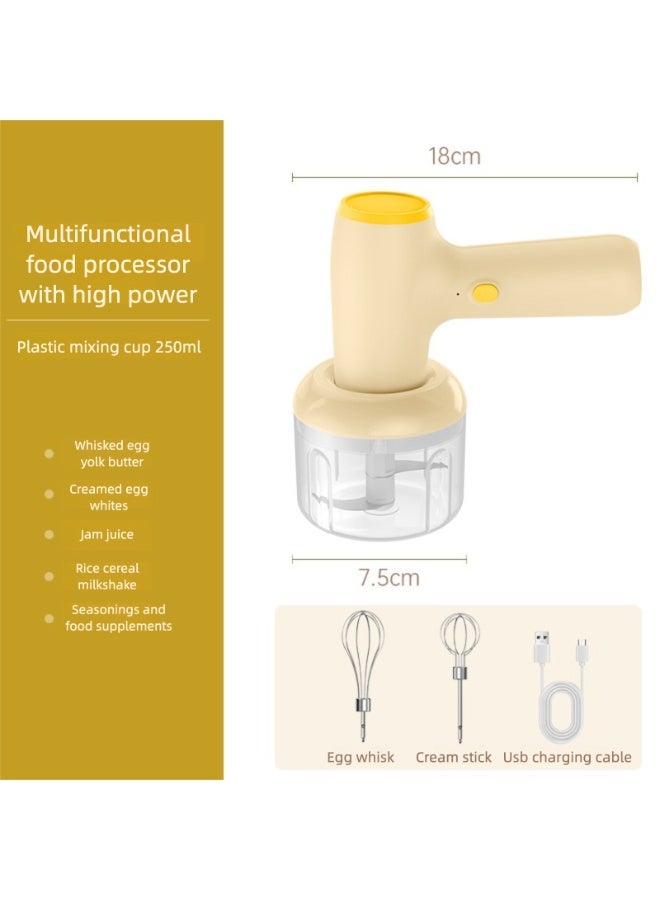 2-in-1 multifunctional electric garlic puree/egg beater - Image 4