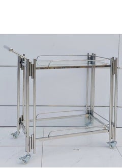 Luxury Dining Cart Trolley Hotel Restaurant Stainless Steel Food Delivery Service Trolley