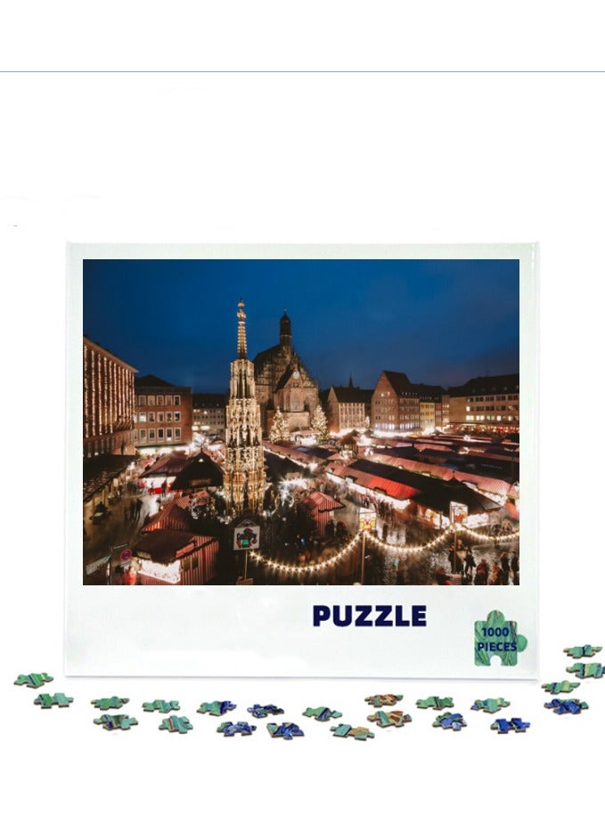 Anna 1000-Piece European Cityscape Puzzle - Colorful Architectural Landscape - Image 2
