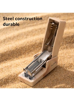 Deli Deli Nusign NS083C Mini Office Stapler, 12-Sheet Capacity, Steel Mechanism with ABS Shell & Anti-Slip Base, 40-Staple Load, Black  - Image 3