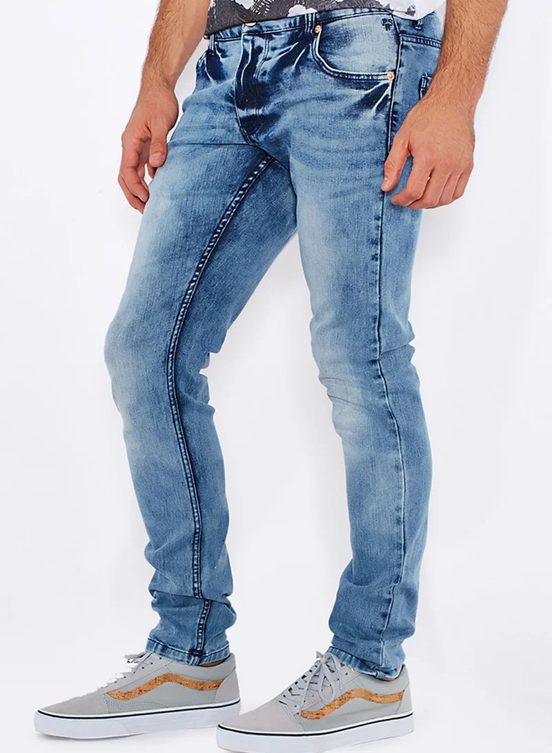 !Solid Dexter Skinny Fit Light Wash Jeans