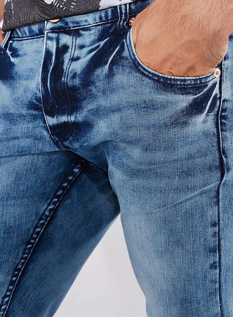 !Solid Dexter Skinny Fit Light Wash Jeans