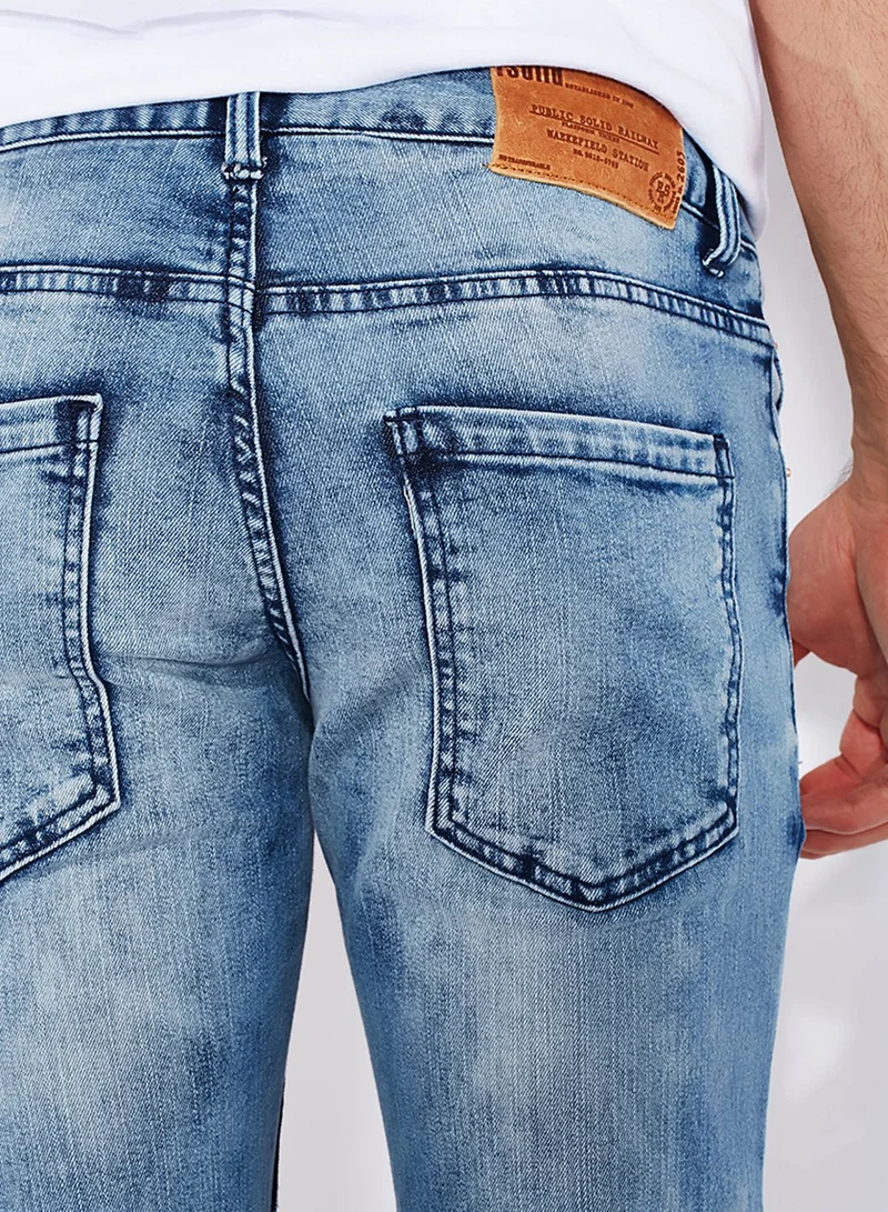 !Solid Dexter Skinny Fit Light Wash Jeans