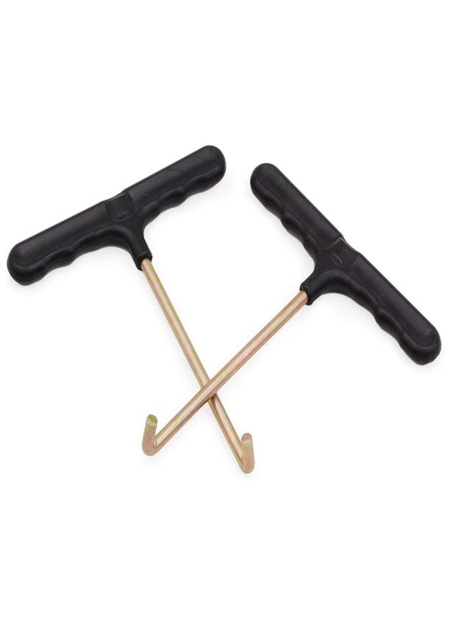 Famgee Trampoline Spring Pull Tool Kit Parts Hook Puller for Spring Installation Disassembling 2 Pack (T-Hook) - Image 1