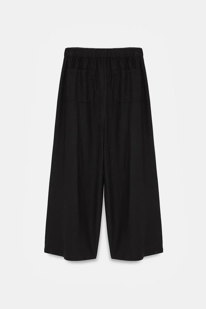 Dilvin Black DILVIN Women's Striped Wide-leg Trousers for Women | Best Price UAE