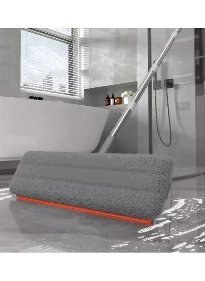 Happy Home - Flat Floor Mop and Bucket Set with Wringer for Home Floor Cleaning with 2 Washable Microfiber Pads - Image 1