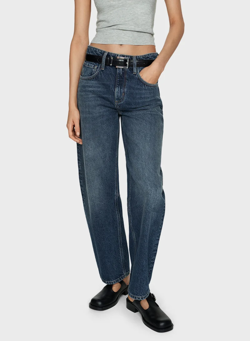 مانجو Bet Balloon High Rise Jeans