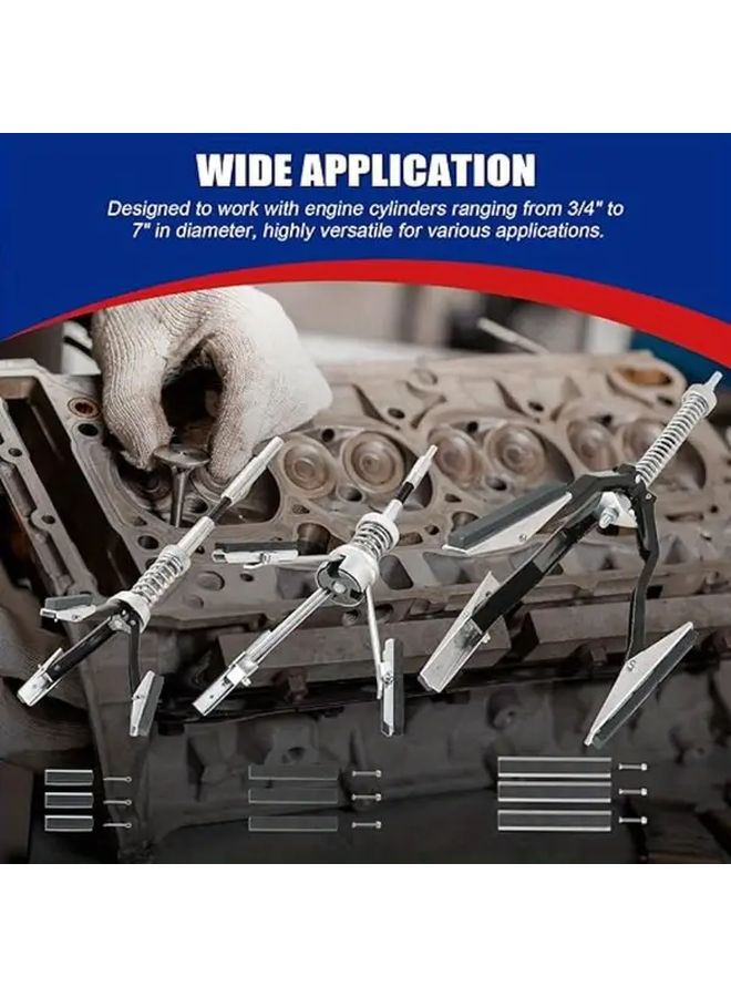 2 Inch 3 Jaw Cylinder Hone Tool with 3 Grinding Stones for Internal Diameter Grinding - Image 2