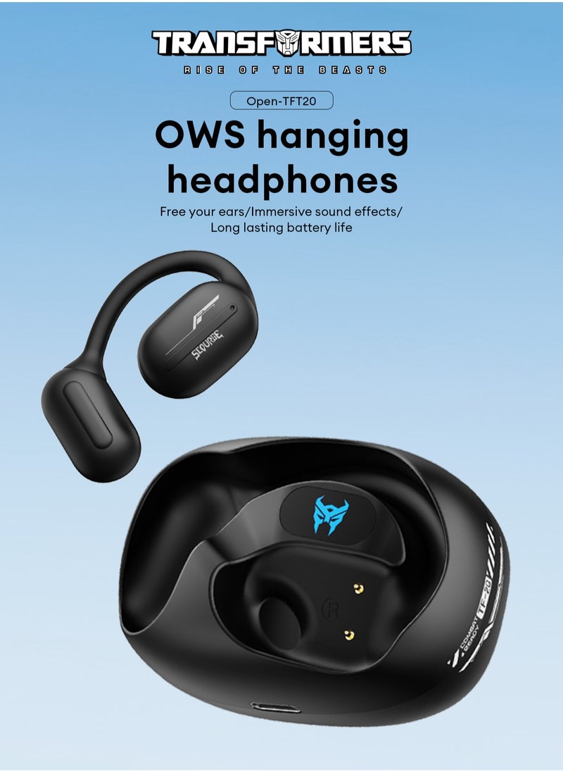 TRANSFORMERS Transformers TF-T20 OWS earhook Bluetooth headset gaming headset HD sound quality Bluetooth 5.4  - Image 2