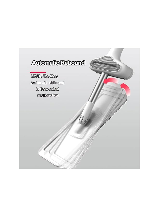 PROMASS Flat Mop 360° Rotatable Flat Cleaning Mop,Comes with 6 washable mop pads（36CM long）, hands-free self wrinkling mop, Dust Mop, Wet and Dry Use - Image 5