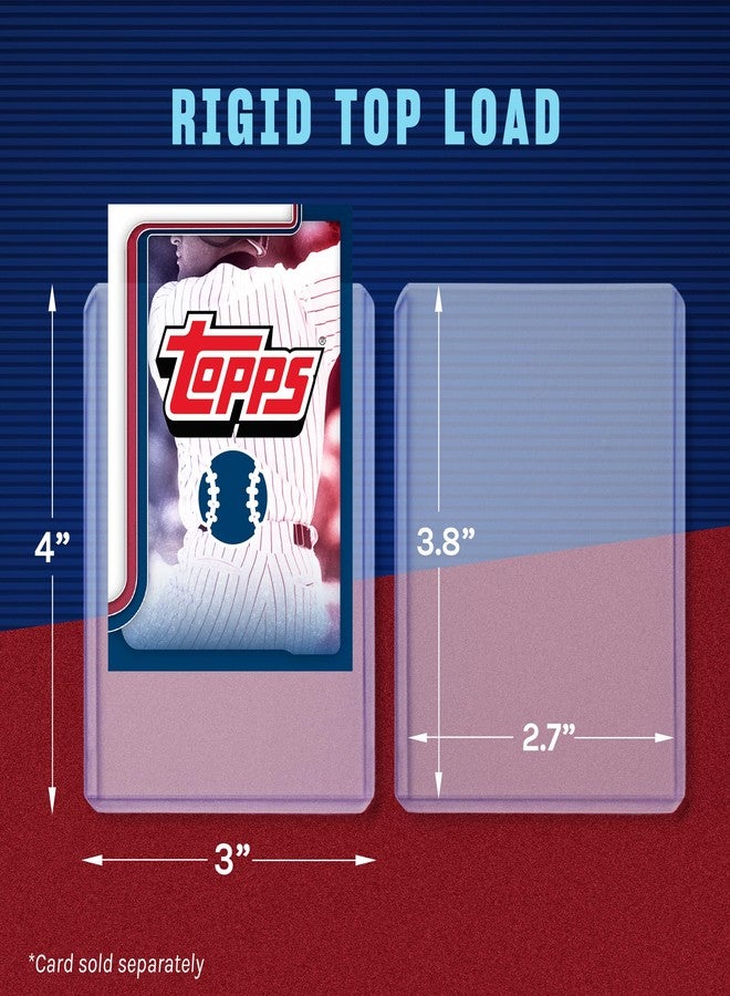 Fanatics Collectibles 35pt 3x4 Top Loaders, 100 Count - Standard Size Clear Rigid Card Holders for Trading Card Protection - Image 2