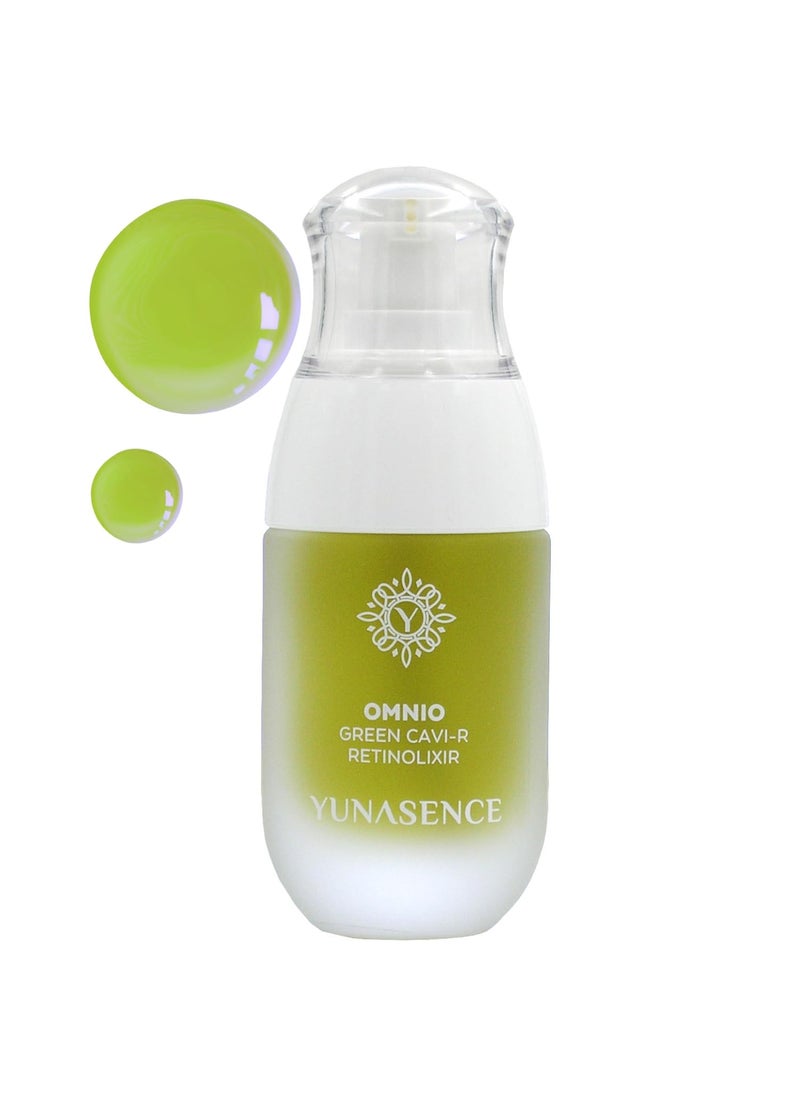 Sweetsation Therapy YUNASENCE OMNIO Green CaviR Retinolixir w3 Bakuchiol Marula Vitamin C Chaga Mushroom Anti Aging Antiwrinkle 