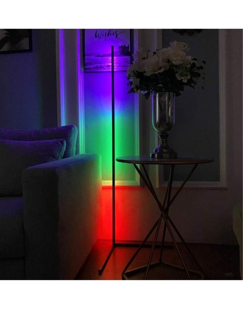 ELTRAZONE Smart RGB Floor Lamp, LED Floor Lamp Ambient Background Light, Modern Minimalism Color Changing LED Dimmable Torchiere - Image 2