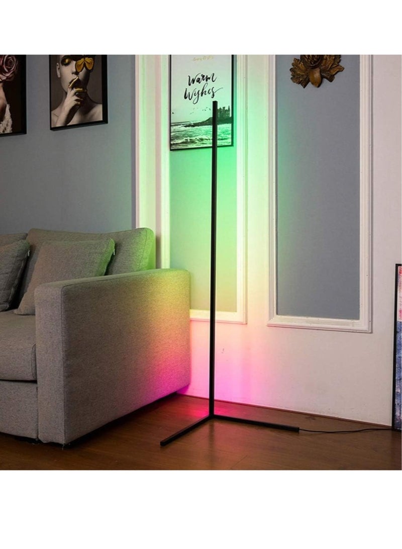 ELTRAZONE Smart RGB Floor Lamp, LED Floor Lamp Ambient Background Light, Modern Minimalism Color Changing LED Dimmable Torchiere - Image 4