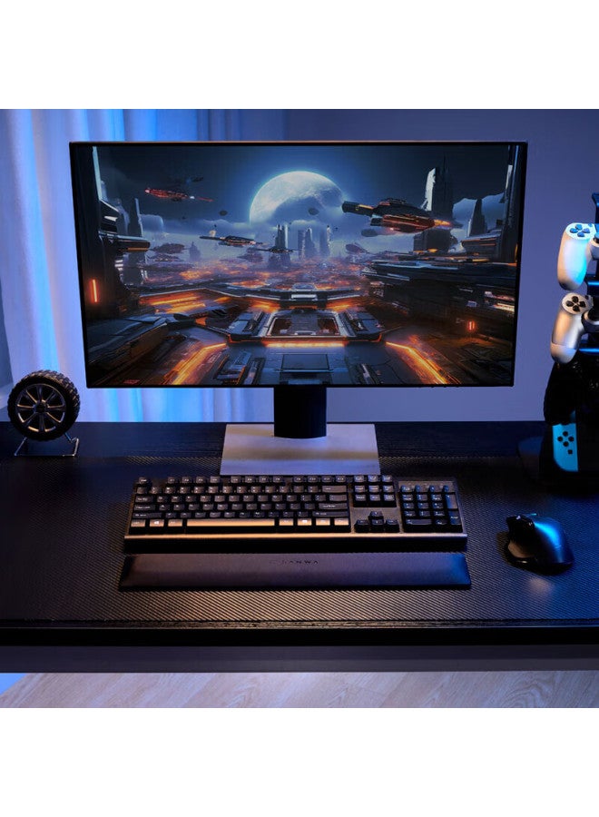Sanwa Keyboard Wrist Rest Mechanical Keyboard Palm Support Patented Cooling Fabric Soft Gel Wear-resistant Non-slip Office Gaming Gtok15bk Leather Pad - Image 5