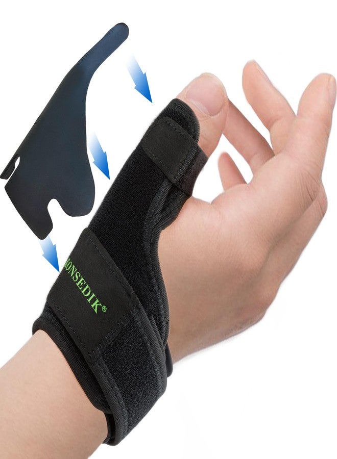 KONSEDIK Trigger Finger Thumb Splint,Adjustable Thumb Spica Support Stabilizer Brace for Pain,Sprains, Arthritis,Tendonitis,De Quervains Tenosynovitis,CMC Joint (Medium) - Image 1