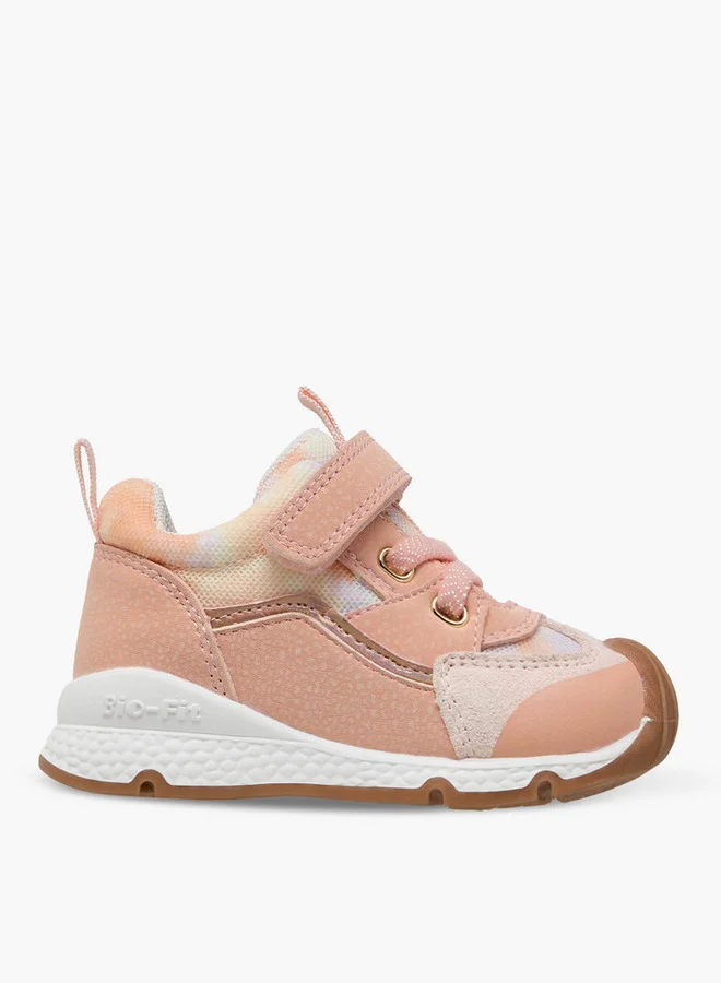 Barefeet Panelled Sneakers with Hook and Loop Closure