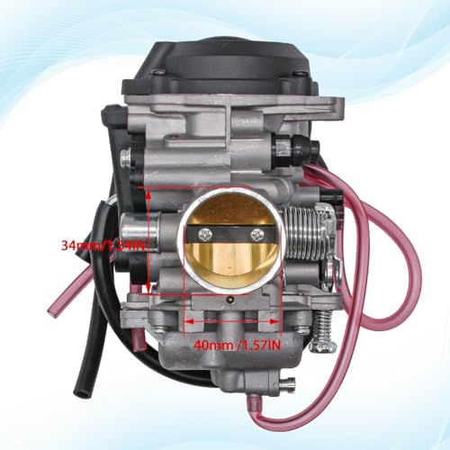 JDLLONG TTR225 Carburetor for Yamaha TTR 225 1999 2000 2001 2002 2003 2004 Carb Assembly 5FG149010000 with Fuel Switch Valve Petcock - Image 3