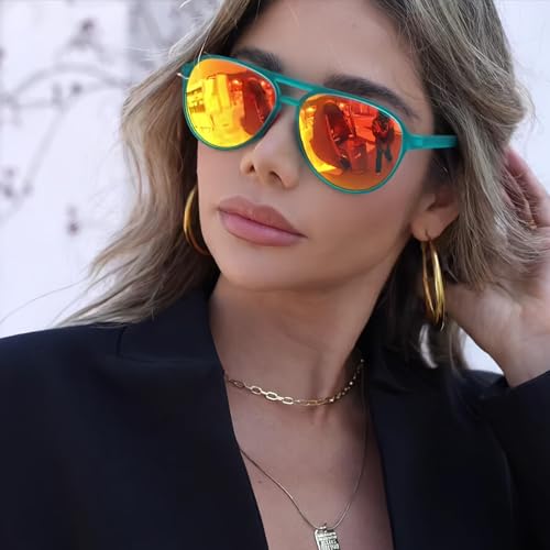 KUGUAOK 3PACK Polarized Aviator Sunglasses for Women Men Sports Style UV400 Protection Running Sun Glasses Vintage Trendy Shades - Image 3