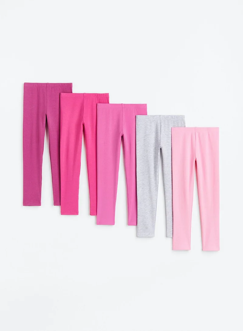 H&M Kids 5 Pack Assorted Leggings